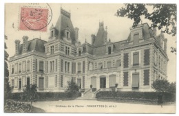 CPA CHATEAU DE LA PLAINE FONDETTES INDRE ET LOIRE 1905 - Fondettes