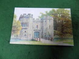 VINTAGE UK SOMERSET: WELLS Palace Drawbridge Art A R Quinton Salmon - Wells