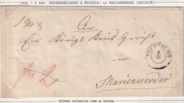 POLAND Prephilatelic Cover NEUENBURG To Marienwerder - ...-1860 Prephilately