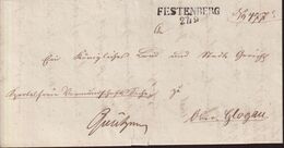 POLAND Prephilatelic 1878 FESTENBERG To Glogau Full Letter - ...-1860 Prephilately