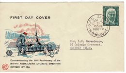 Australian Antarctic 1961 Mawson 1911-1914 Expedition WCS FDC - FDC