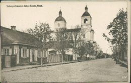 BY PINSK / Soborystrasse, Kirche / FELDPOSTKART - Belarus