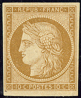 * CERES 1849. No 1, Bistre-jaune, Jolie Pièce. - TB. - R - 1849-1850 Ceres