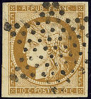 CERES 1849. No 1, Nuance Foncée, Obl étoile, Un Voisin. - TB - 1849-1850 Ceres