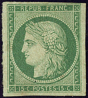 * CERES 1849. No 2, Vert, Nuance Soutenue, Aminci Mais Très Frais Et TB D'aspect. - R - 1849-1850 Ceres