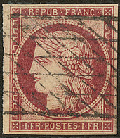 CERES 1849. No 6, Obl Grille Sans Fin. - TB - 1849-1850 Ceres