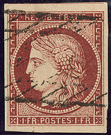 CERES 1849. No 6B, Obl Grille Sans Fin, Nuance Foncée, Un Voisin, Jolie Pièce. - TB. - R - 1849-1850 Cérès