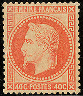 ** EMPIRE LAURE. No 31b, Orange Vif, Superbe. - R - 1863-1870 Napoléon III Con Laureles