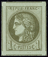 ** BORDEAUX. No 39A, Olive Rep. I, Encadré De Ses 8 Voisins, Superbe. - R - 1870 Emission De Bordeaux