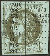 BORDEAUX. No 39B, Olive, Impression Typo, Jolie Pièce. - TB - 1870 Emissione Di Bordeaux