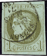 BORDEAUX. No 39C, Obl Cad Type 16 De Thonon. - TB - 1870 Emissione Di Bordeaux