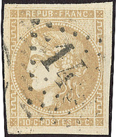 BORDEAUX. No 43Ab, Obl Gc, Pos. 3. - TB - 1870 Emission De Bordeaux