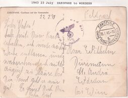 POLAND 1943 Zakopane Fieldpost Postcard - Government In Exile In London