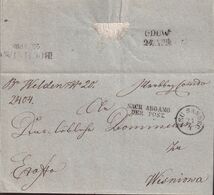 POLAND Prephilatelic Cover NEUSANDEC To Wisniowa Via Gdow And Bochnia 1853 - ...-1860 Prephilately