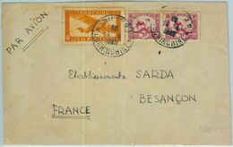 91217 - INDOCHINE Vietnam - Postal History - AIRMAIL  Cover To FRANCE  1942 - Briefe U. Dokumente
