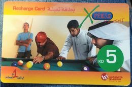 KUWAIT - 5 KD - Xpress Wataniya Telecom Billiard - Kuwait