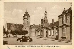 Le Perray En Yvelines * Place De L'église Et La Mairie - Le Perray En Yvelines