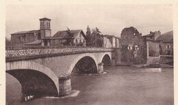 09. VARILHES. CPA SEPIA.  LE PONT - Varilhes