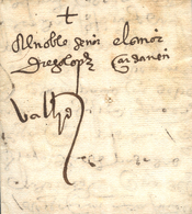 1531 (16 SET). Carta Comercial De Medina Del Campo A Valladolid. Muy Buena Conservación. Rara. - ...-1850 Vorphilatelie