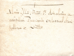 1567 (1 JUN). Carta De Burgos A La Real Cancillería De Valladolid. Muy Interesante Y Rara. Corte Producido Por El Cierre - ...-1850 Vorphilatelie