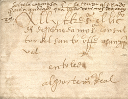 1575 (20 MAR). Carta De Villadelprado(Madrid) A Toledo. Carta Remitida Por Gaspar De Loyola Al Licenciado Diego Pineda,  - ...-1850 Vorphilatelie