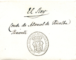 D.P. 1. 1830 (12 MAY). Carta De San Ildefonso Al Conde De Peñalba. Franquicia "CAMARA SECRETARÍA DE GRACIA Y JUSTICIA" M - ...-1850 Vorphilatelie