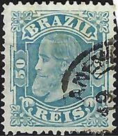 BRAZIL # 048 -  EMPEROR DOM PEDRO Ll  -  50R$ Blue "  CABEÇA PEQUENA"  1881  - USED - Neufs