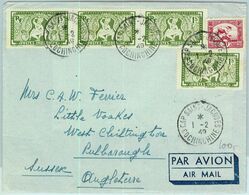91227 -  INDOCHINE - Postal History - AIRMAIL  COVER  To  ENGLAND  1949 - Covers & Documents