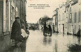 Ancenis * Inondations 1910 * La Rue De La Gare * Crue - Ancenis