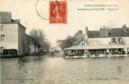 Nort Sur Erdre * Inondations De Février 1904 * Boulevard * Lavoir Laveuse - Nort Sur Erdre