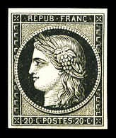 ** N°3, 20c Noir Sur Jaune, Fraîcheur Postale, SUP (certificat) - 1849-1850 Cérès