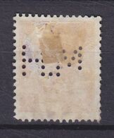 France Perfin Perforé Lochung 'M.H' Or 'H.M' 1938, 5c. Merkur Mercury ERROR Variety 'Missing Perf. In M' (2 Scans) - Used Stamps