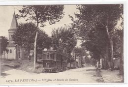 Ain - La Pape - L'Eglise Et Route De Genève - Villars-les-Dombes