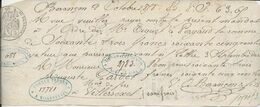 LETTRE DE CHANGE PERRET FRERES A VILLERSEXEL -HTE SAONE -ANNEE 1858 - Wechsel