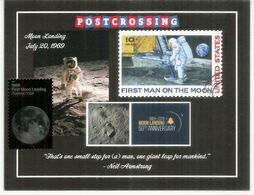 Moon Landing 20 Juillet 1969, Cinquantenaire, Emission 2019 USA. Carte-Maximum - Cartoline Maximum