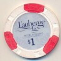 L'auberge Du Lac Casino, Lake Charles, LA, U.S.A. $1 Chip, Used Condition, # Lauberge-1 - Casino