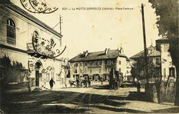 5747 - LA MOTTE SERVOLEX  :   LE TRAMWAY   PLACE CENTRALE -  (tous Les Batiments Ont Disparus)circulée En 1905 - La Motte Servolex