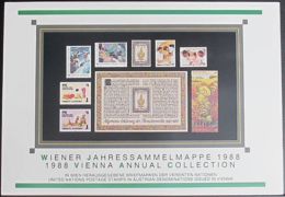 UNO WIEN 1988 Jahressammelmappe - Souvenir Folder O Used - Oblitérés