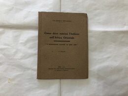 ERNESTO BERTARELLI COME DEVE NUTRIRSI L'ITALIANO NELL'AFRICA ORIENTALE CIRIO AOI - Da Identificare