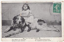 Enfant : Scène : LILI Et Son Chien : Petite Fillette Et Son Chien : - Scènes & Paysages