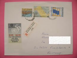 Greece R Letter Pireas - AG. NIKOLAOS 1994 - To Germany - Briefe U. Dokumente