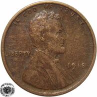 LaZooRo: United States 1 Cent 1918 VF / XF - 1909-1958: Lincoln, Wheat Ears Reverse