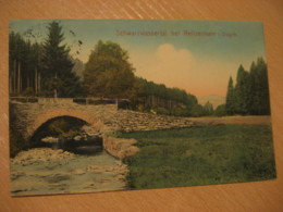 REITZENHAIN Schwassertal 1913 To Leipzig BAHNPOST Chemnitz Train Cancel Marienberg Ore Mountains Saxony GERMANY Postcard - Marienberg