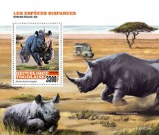 Togo 2020, Animals Extinct, Rhino, Car, BF - Rhinoceros