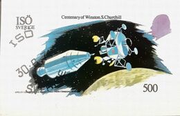 Space Cosmos Apollo Lunar , Centenary  Churchill BF Imperfect Mnh - Otros & Sin Clasificación