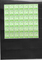 R 34 - XXX  - BLAD VAN  42 - FEUILLE DE  42 - Coil Stamps