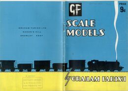 Catalogue GRAHAM FARISH 1962 Scale Models - Englisch