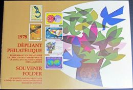 UNO GENF 1978 Jahressammelmappe - Souvenir Folder O Used - Used Stamps