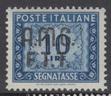Trieste Zona A - AMG-FTT - Segnatasse N.12 - Varietà Stampa Spostata A Sinistra  - Cat. 250 Euro  Linguellato - MH* - Postage Due