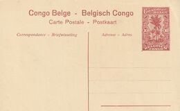 Congo Belge Entier Postal Illustré - Interi Postali